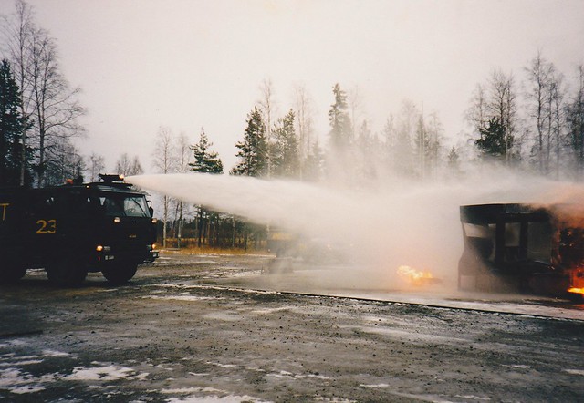 Scania P93H airport fire truck