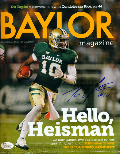 Baylor Magazine Winter 2011-12 Autographed by Robert Griffin III