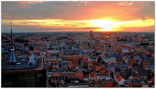 city sunset panorama skyline hotel view belgium blu radisson horizon hasselt wideangle stad limburg raynox hd6600