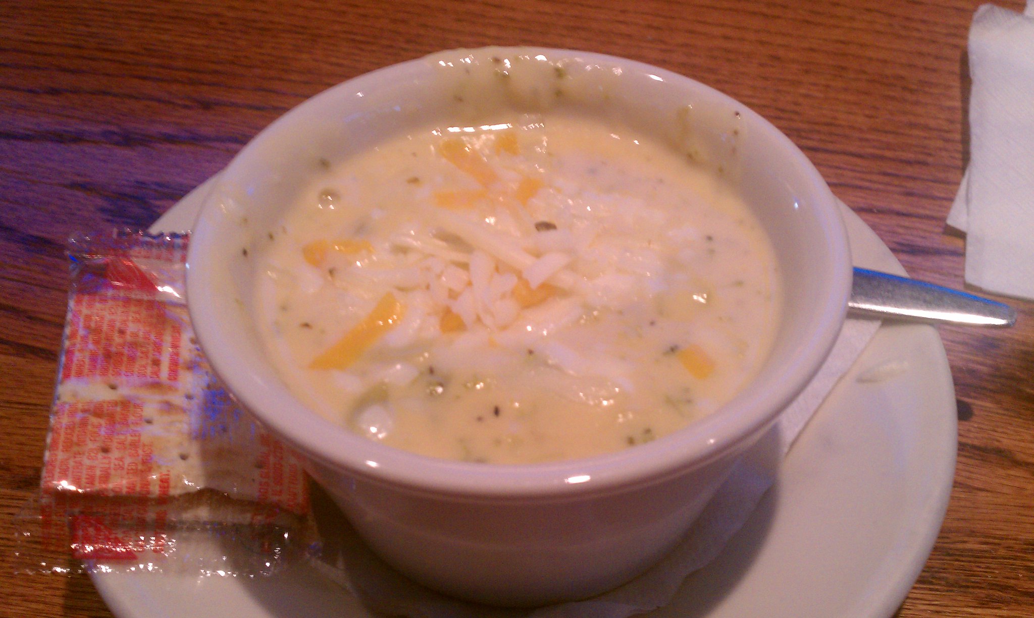 Broccoli Cheese Soup @ Old Chicago Pizza