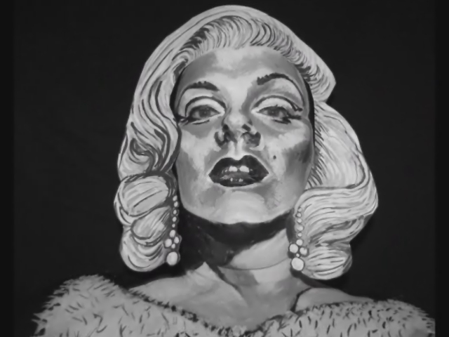 Marilyn Monroe. A face Paint Portrait. James Kuhn.