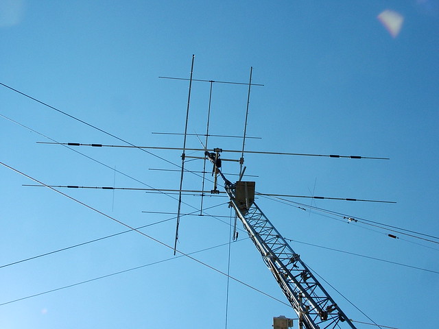 Antenes de l'estació EA3CH