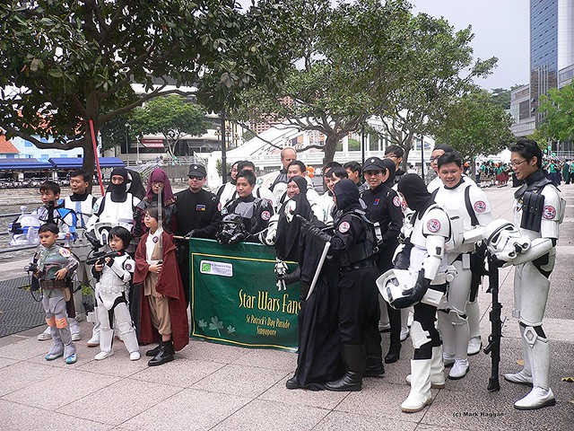 The Imperial Guard at the Singapore St Patrick's Day Parade, 2010
