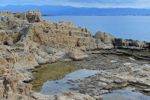 seascape landscape coast mediterranean shoreline cyprus quarry akamas quarries akamaspeninsula northerncoast archaia ancientquarrying steptrenches