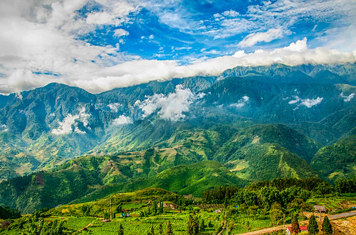 mountains beautiful vietnam pa sa