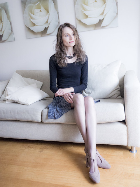 Mariëlle, Spaarnwoude 2015: Seated and thoughtful