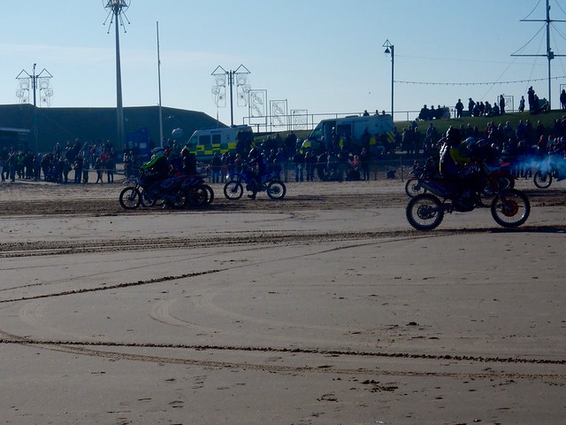 Sand motorbike racing