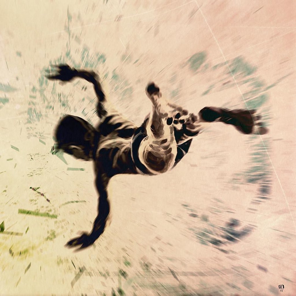 Free Falling like Siskind @procreateapp based on photography by Aaron Siskind #aaronsiskind on #ipadpro #ipadart #ipadillustration edited on @shift_by_pixite #shift_by_pixite #shiftapp #procreateapp #procreate #iosart