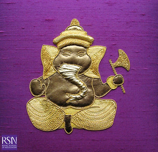 Gold work worked by Susan V | Ganesh - hindu god of India | Flickr