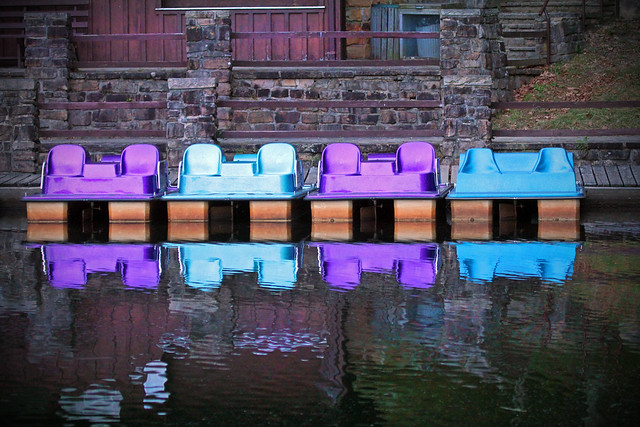 boats reflected