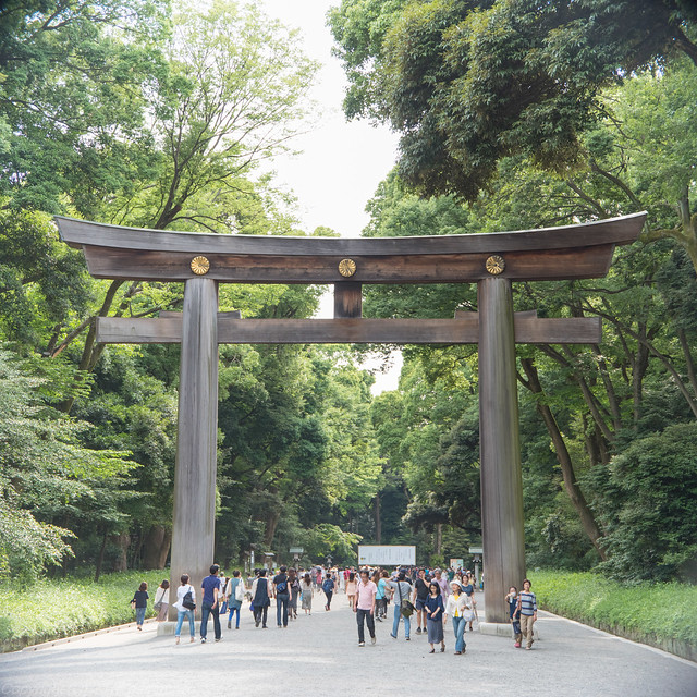 2nd Torii gate of Meiji Jingu Shrine