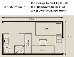 non-UPP en-suite room floorplan