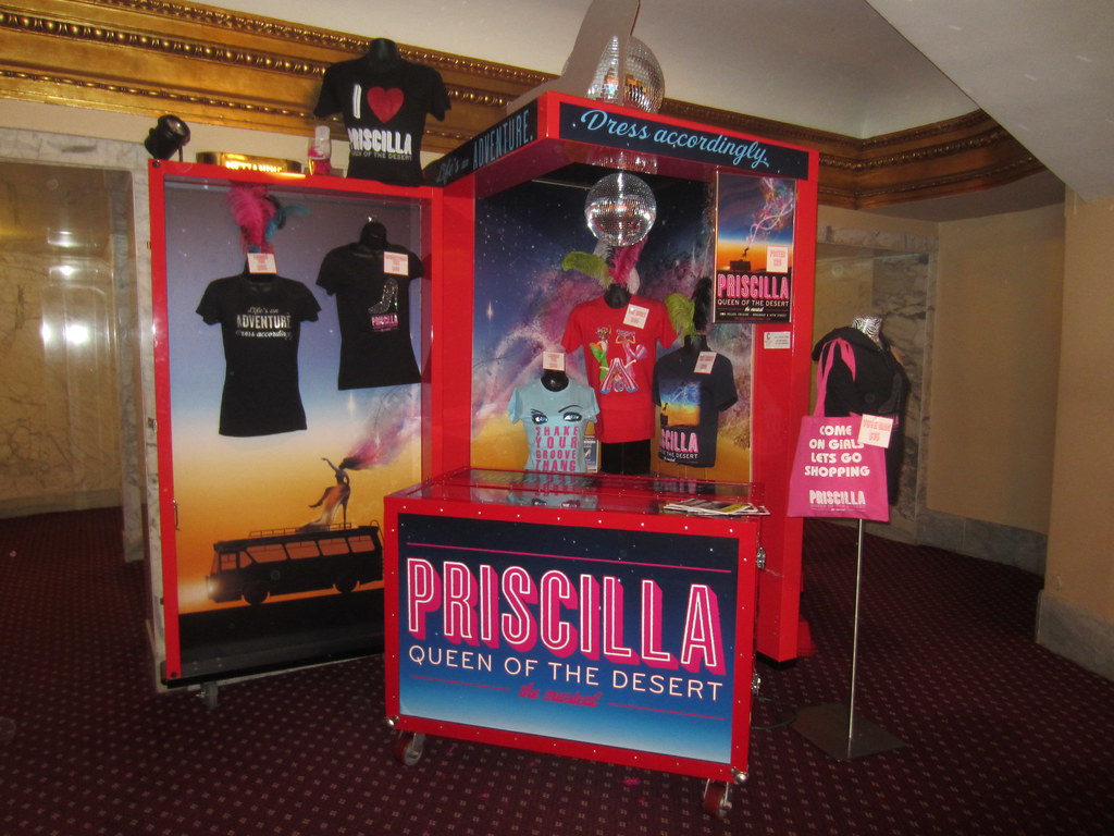 Priscilla, Queen of the Desert musical merchandising booth