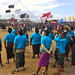 It takes a team to fly a kite! Sanur international kites festival - July 2012