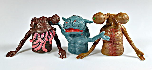 Monster/alien finger puppets