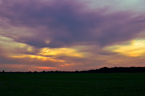 Sunset_20120623201646FAL_2617 by bfaling, county sunset ohio orange sun field clouds rural evening twilight glow farm low madison oh
