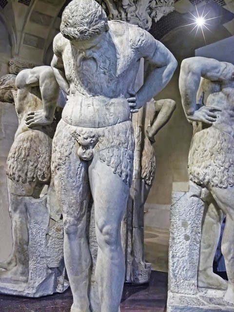 Group of four satyrs recovered from the Temple of Dionysos in Athens Roman 2nd century CE