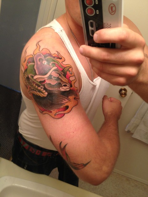 Aries astrology tattoo done by me in San Francisco- IG brittnaami ❤️ thx  for lookin! : r/tattoo