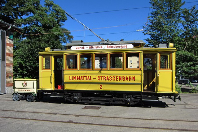 Tram Museum Zürich - LSB 2 mit Postrolli Z2