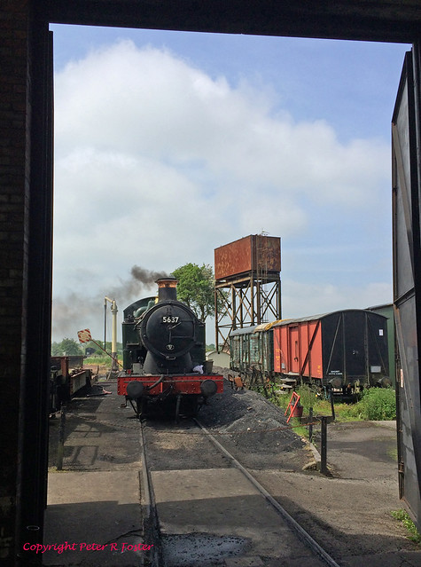 GWR 5637 at rest on East Somerset Railway 30-05-16