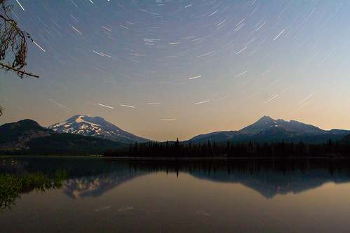 Sparks Lake by Jordan Hackworth, Despite using two cameras, I didn't get what I wanted for the meteor shower due to technical difficu