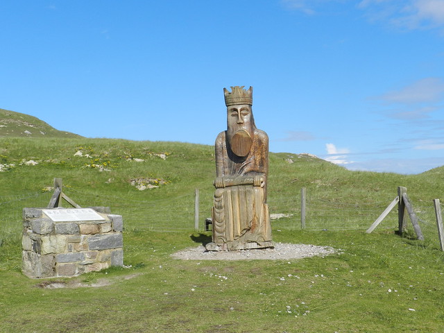 Lewis Chessmen Statue, Uig, Island of Lewis, 31st July 2012