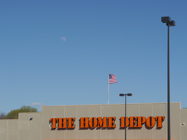 Moon over The Home Depot