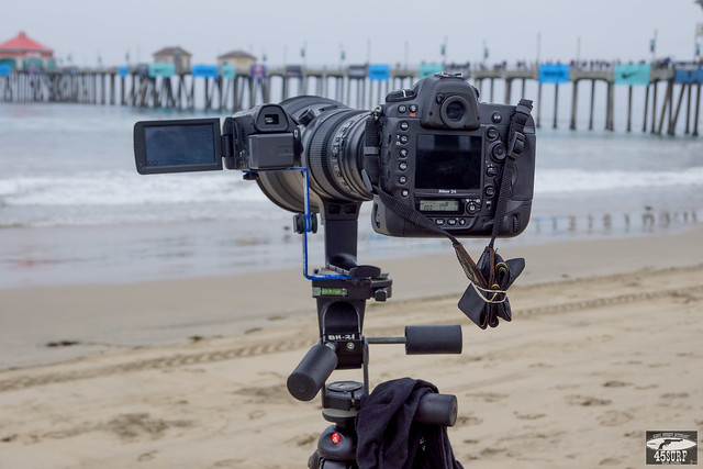 Nikon D4 with AF-S Nikkor 600mm f/4G ED VR & Video Camera @ Huntington Beach!