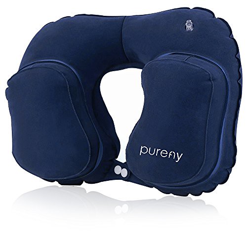 purefly inflatable travel pillow