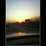 Car Sunrise Tollway, Aurora, IL