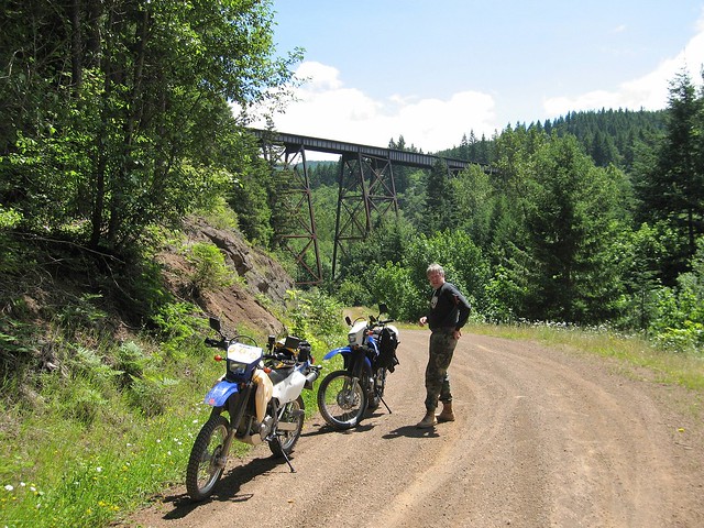 Jeff at the old trestle