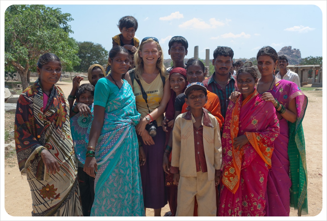 dani with indian family in hampi