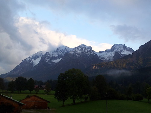 Dachstein keeping its shroud of secrecy by Harobed and Samoht, Gorgeous sunset at the end of a very satisfying day. We had a great dinner that night, too, but I am