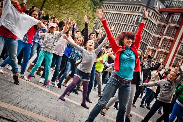 Flashmob el día internacional de la danza en Bilbao 2012 III