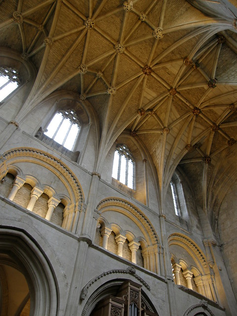 upper levels of nave in Malmesbury Abbey