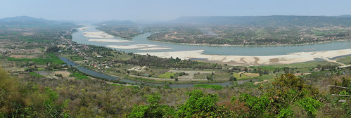 panorama thailand view pano panoramic isan mekongriver nongkhai sangkhom