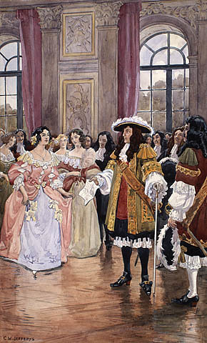 Louis XIV receiving the girls to be sent to Canada / Louis XIV accueille les filles qui seront envoyées au Canada