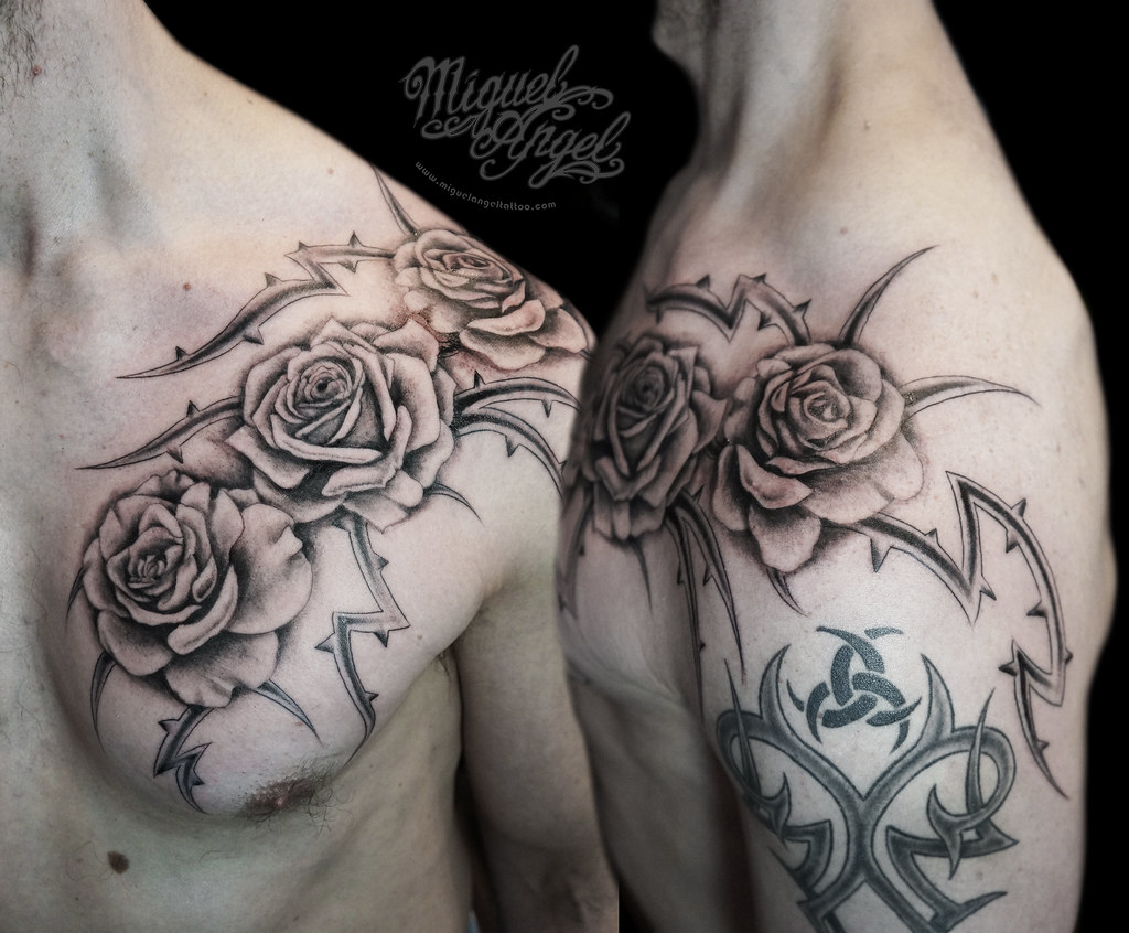 2141 Rose Thorns Tattoo Images Stock Photos  Vectors  Shutterstock