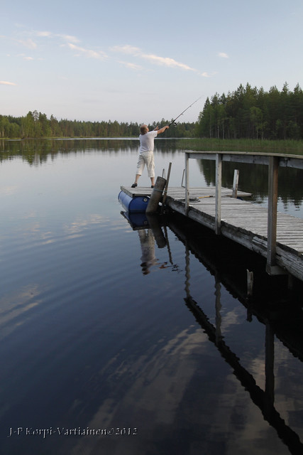 Fishing by a silent lake in Suonenjoki 8