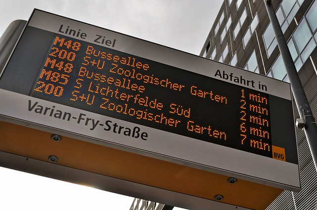My M48 Bus will arrive in 1 minute! And in 2 minutes? I love the Berlin Transportation here, so efficient!