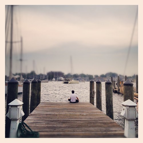Pier Wooden Man Sitting Annapolis Maryland Capital State C… | Flickr