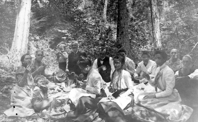 Z-1-73.5 Picnicking in the woods ca1900 Ashland Cr maybe
