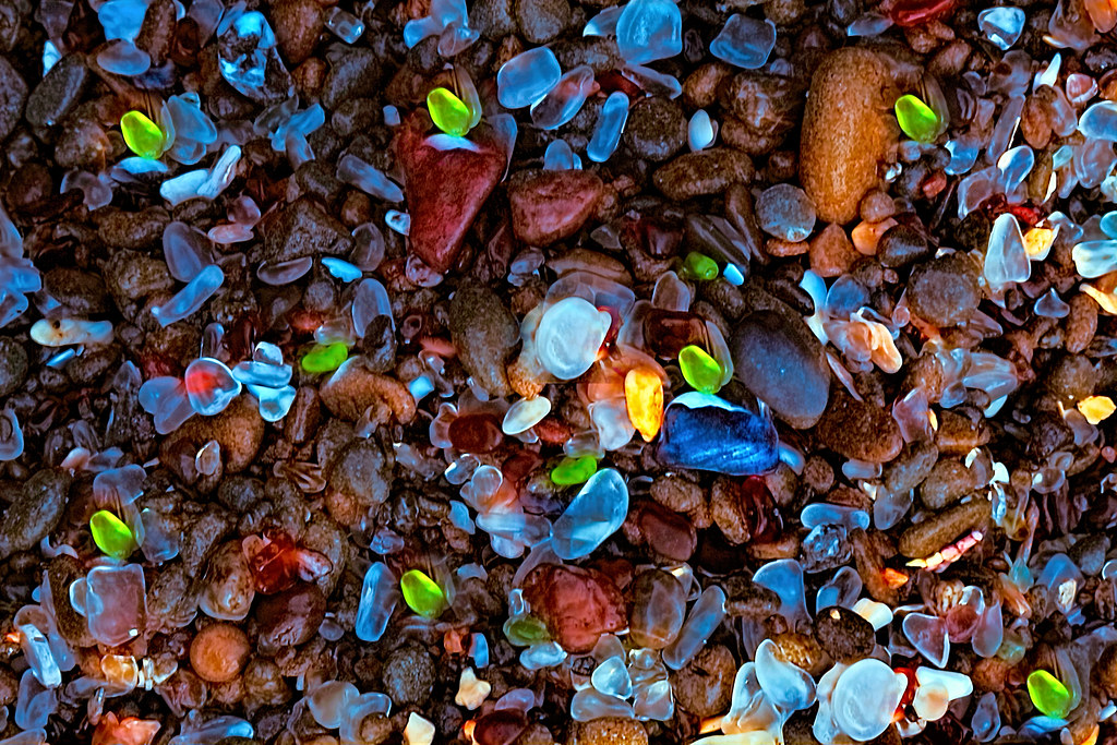 This is the glass at Glass Beach