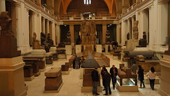 The main hall in the Egyptian Museum