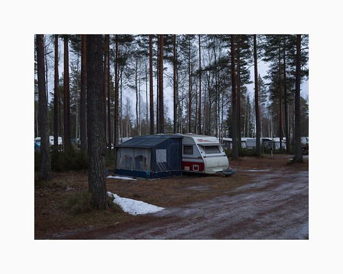 em5 panasonic20mmf17 orefritidsby furudal dalarna sweden sverige campground camping camper caravan trees forest pines birches winterlight twilight