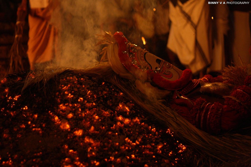 Resting on Fire | Theyyam is a popular ritual form of worshi… | Flickr
