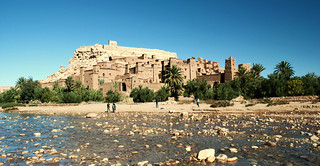 Old kasbah in the Sahara desert