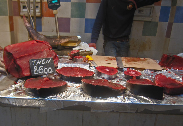 Bluefin Tuna at the Central Market - Tunis