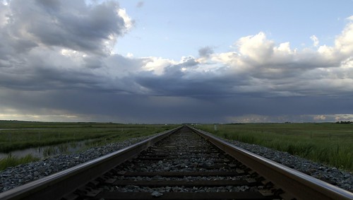 sky canada clouds landscapes traintracks railway explore alberta slideshow airdrie 2011 storms2011