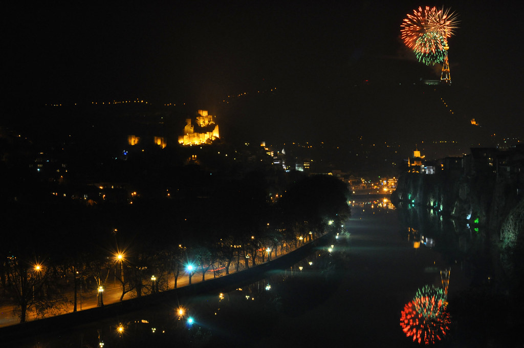 Firework on Tbilisi